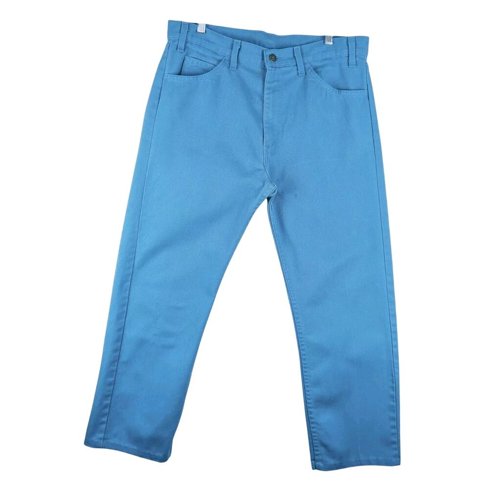 Levi's 505 Jeans Mens 35x28 Blue Vintage White Tab Made in USA‎ Straight Leg
